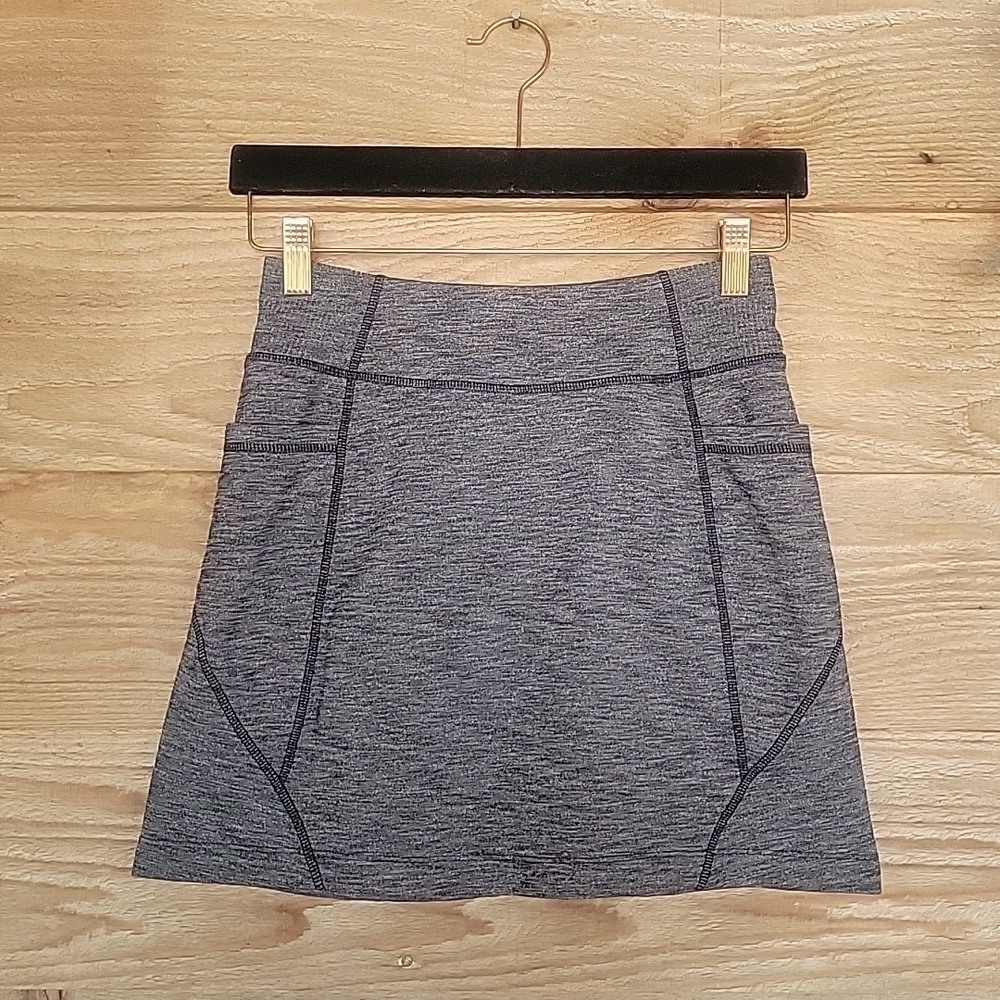 Athleta Heather Gray Athletic Tennis Skirt Size XXS